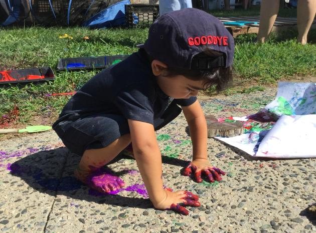 What Young Children Can Learn From Painting Outdoors