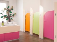 Sydney – A range of toilet cubicles perfectly suited to infant and nursery schools