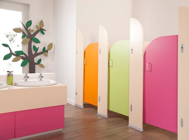 Sydney – A range of toilet cubicles perfectly suited to infant and nursery schools